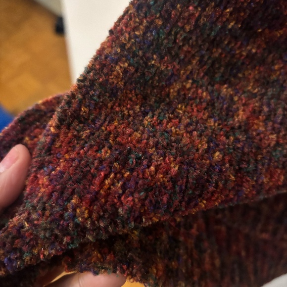 Vintage Chenille 90s sweaters with collar - Picture 3 of 3